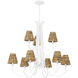 Kokomo 9 Light 36 inch Matte White Chandelier Ceiling Light