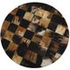 Elias 17.75 inch Brown/Black/White Stool