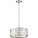 Opal 3 Light 14 inch Brushed Nickel Pendant Ceiling Light