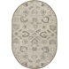 Caesar 108 X 72 inch Taupe/Charcoal/Light Beige/Black/Tan Handmade Rug in 6 x 9 Oval, Oval