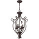 Coronado 4 Light 15 inch Bronze Foyer Chandelier Ceiling Light