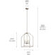 Madden 4 Light 16 inch Brushed Nickel Foyer Pendant Ceiling Light