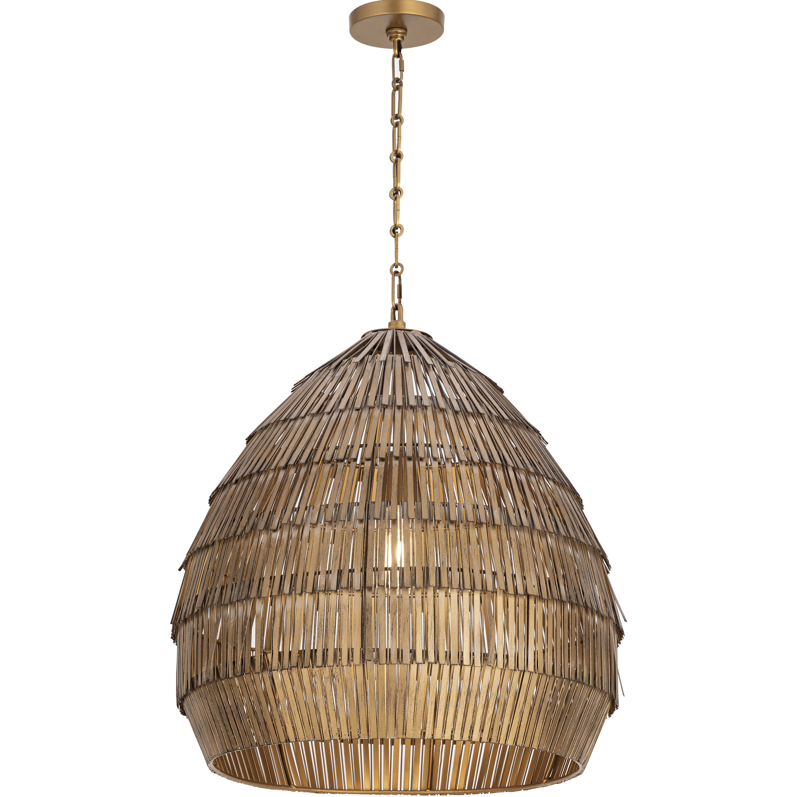 Gilda 1 Light 19 inch Antique Brass Single Pendant Ceiling Light