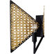 Machina 1 Light 10.75 inch Matte Black with Sulihiya Wall Sconce Wall Light, Smithsonian Collaboration