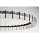 Sevryn LED 44.5 inch Dark Matte Black Chandelier Ceiling Light