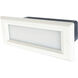 Brick 4.6 watt White LED Step Light, Die-Cast, Frosted Lens Face Plate, Selectable CCT