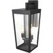 William 2 Light 24 inch Black Outdoor Wall Sconce