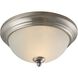 Huntington 2 Light 11 inch Brushed Nickel Flush Mount Ceiling Light