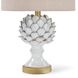 Leafy Artichoke 20.5 inch 100.00 watt White Table Lamp Portable Light