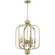 Bolden 6 Light 18 inch Satin Brass Foyer Pendant Ceiling Light