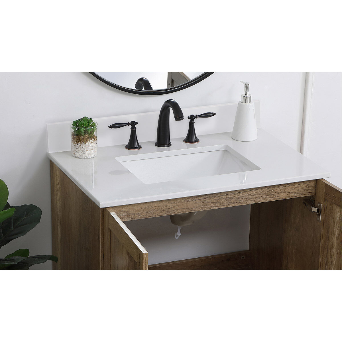 Backsplash 30 X 1 X 4 inch Ivory White Bathroom Vanity Backsplash