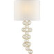 Julie Neill Milazzo 1 Light 11.5 inch Gild and Crystal Left Sconce Wall Light, Medium