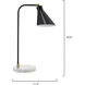 Chronicle 20 inch 60.00 watt Black / Antique Brass / White Marble Task Lamp Portable Light