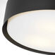 Drew & Jonathan Dartmore 3 Light 18 inch Midnight Black Flush Mount Ceiling Light, Large