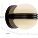 Selene 5 inch Black Wall Sconce Wall Light