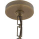 Waverly 1 Light 22 inch Vintage Brass Pendant Ceiling Light