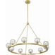 Aragon 10 Light 36 inch Soft Brass Chandelier Ceiling Light