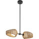 Lanai LED 7.38 inch Black/Opal Glass Pendant Ceiling Light
