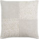 Katherine 18 X 18 inch Light Silver/Warm Grey/White Accent Pillow