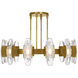 Avroko Wythe LED 47.4 inch Plated Brass Chandelier Ceiling Light in 120V, Integrated LED