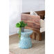 Capiz 15.8 inch Blue Stool