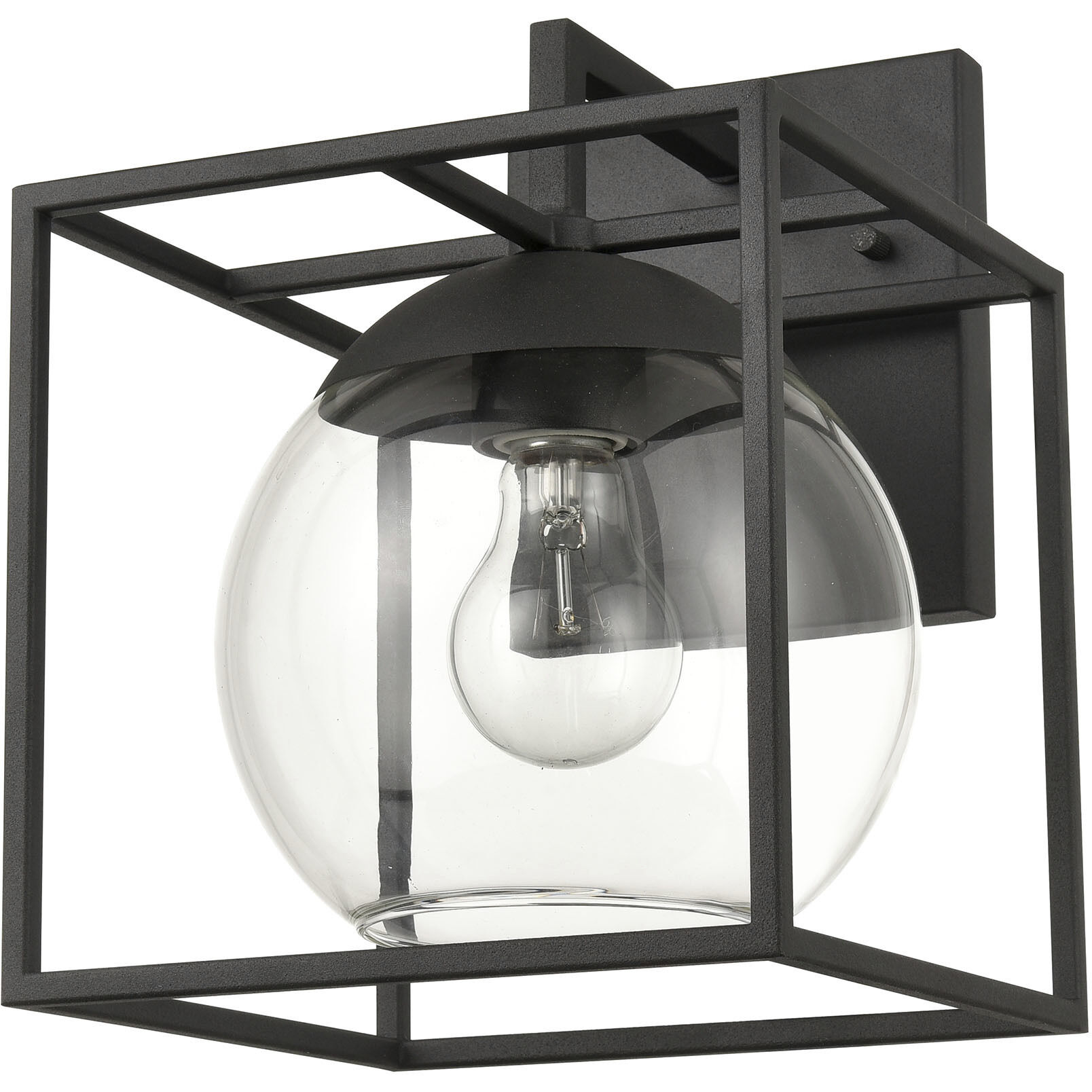 Cubed 1 Light 11 inch Charcoal Outdoor Wall Sconce