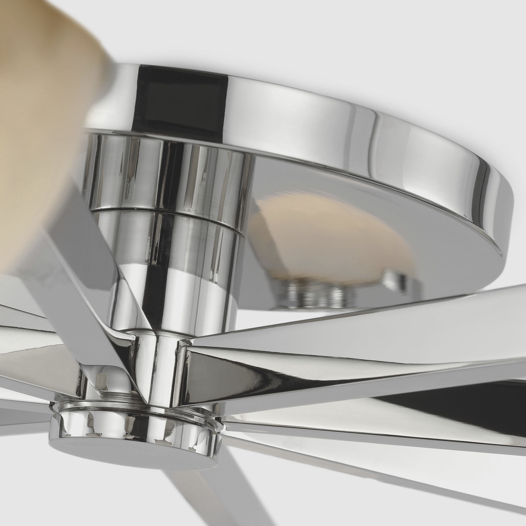 Kelly Wearstler Pedra LED 36 inch Polished Nickel Staggered Arm Flush Mount Ceiling Light, Large