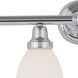 Classic 4 Light 30 inch Polished Chrome Vanity Sconce Wall Light