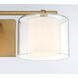 Seville 3 Light 22.75 inch Legacy Brass Vanity Wall Light
