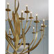 Menefee 18 Light 49.25 inch Antique Gold Leaf Chandelier Ceiling Light, Large