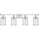 Nestbrook 4 Light 36 inch White and Polished Chrome Bath Vanity Light Wall Light