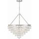 Calypso 8 Light 25 inch Polished Chrome Chandelier Ceiling Light