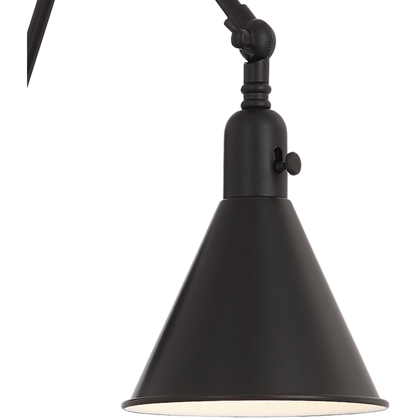 Morgan 24 inch 60.00 watt Matte Black Task Sconce Wall Light