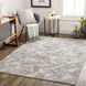 Allegro 120 X 94 inch Light Grey Rug, Rectangle