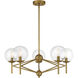 Auresa 5 Light 29 inch Soft Brass Pendant Ceiling Light