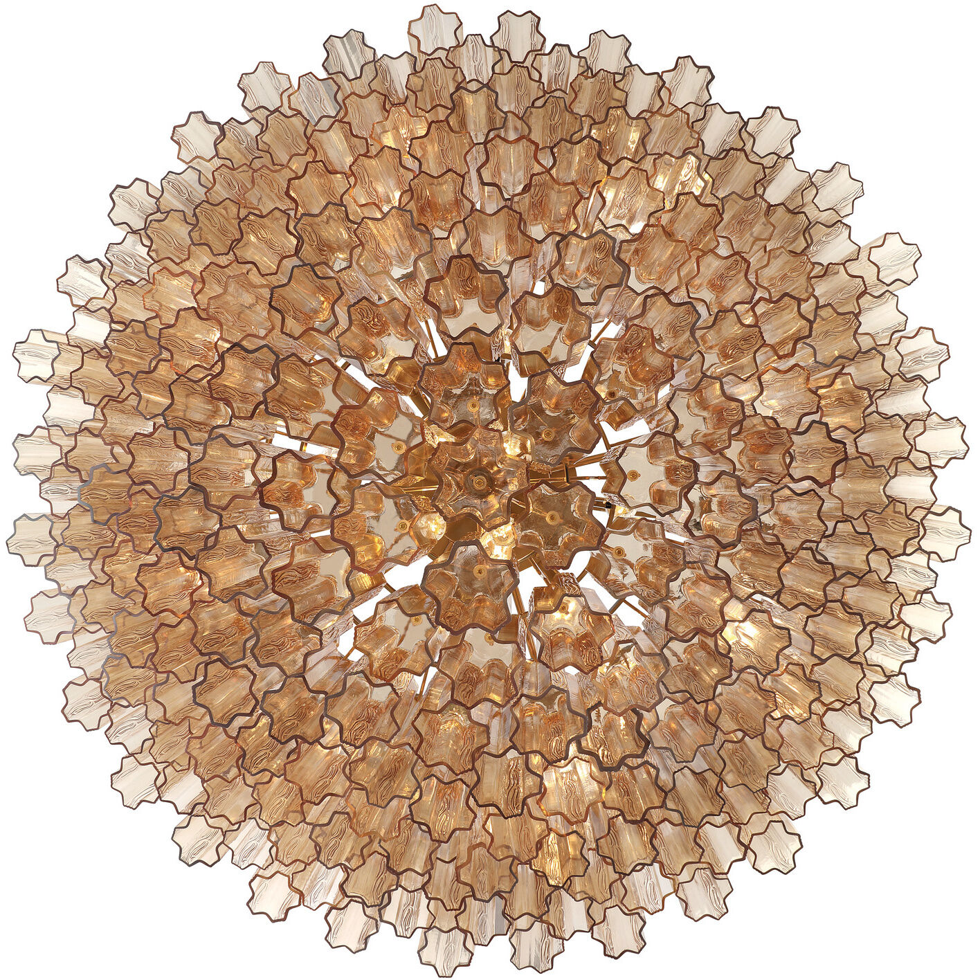 Addis 28 Light 49 inch Aged Brass Chandelier Ceiling Light