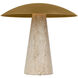 Sean Lavin Aegis 16.6 inch 11.00 watt Natural Brass/Natural Travertine Table Lamp Portable Light