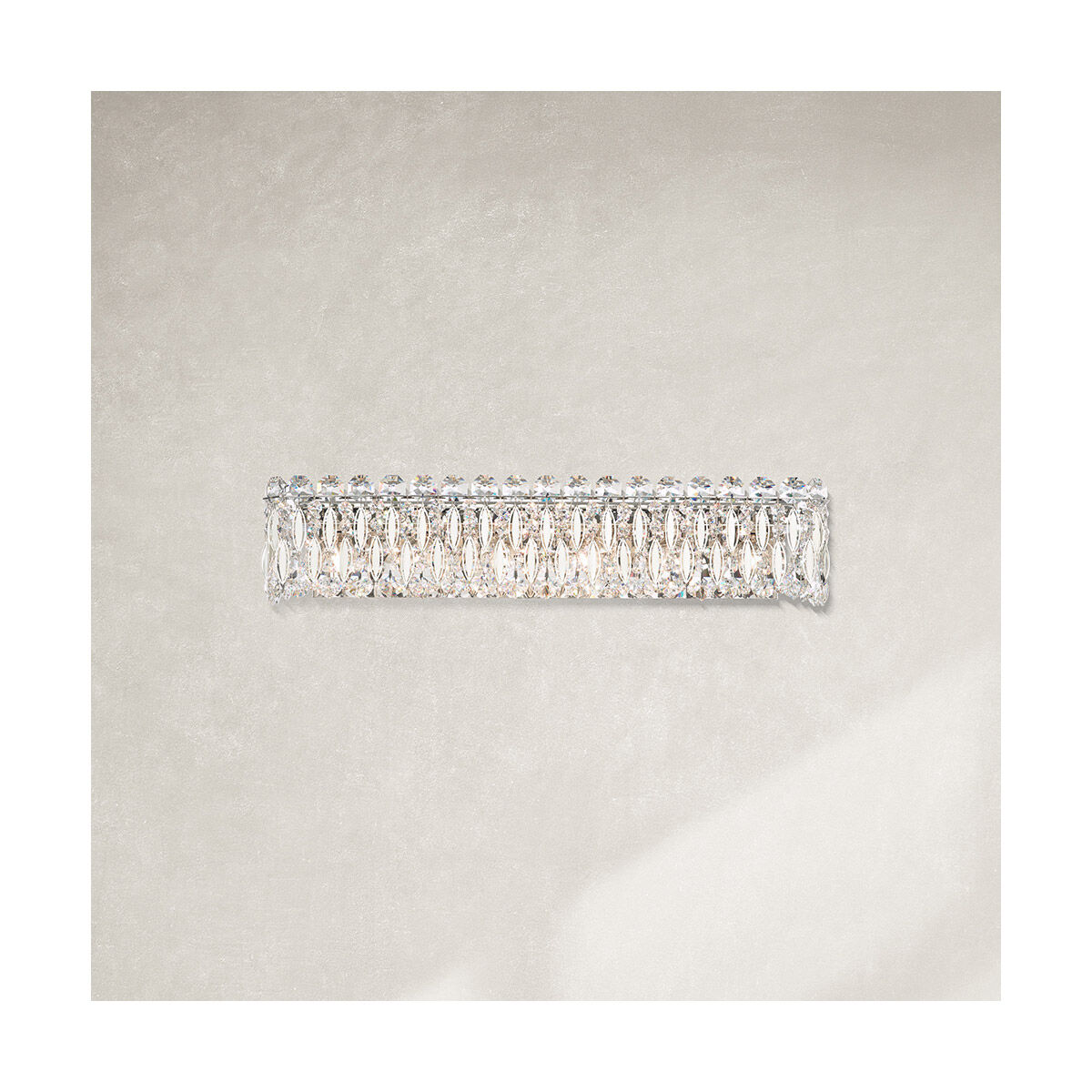 Sarella 6 Light White Wall Sconce Wall Light in Swarovski