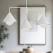 Alora Mood Remy 3 Light 38 inch White/Opal Glass Chandelier Ceiling Light