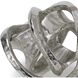 Knot 8 X 6.5 inch Sculpture in Polished Nickel