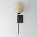 Maldives 1 Light 8 inch Black Wall Sconce Wall Light