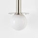 Kelly by Kelly Wearstler Nodes 2 Light 4.75 inch Polished Nickel Sconce Wall Light