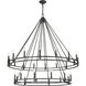 Dennison 28 Light 60 inch Matte Black Chandelier Ceiling Light
