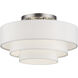 Manorwood 4 Light 21 inch Brushed Nickel Semi-Flush Ceiling Light