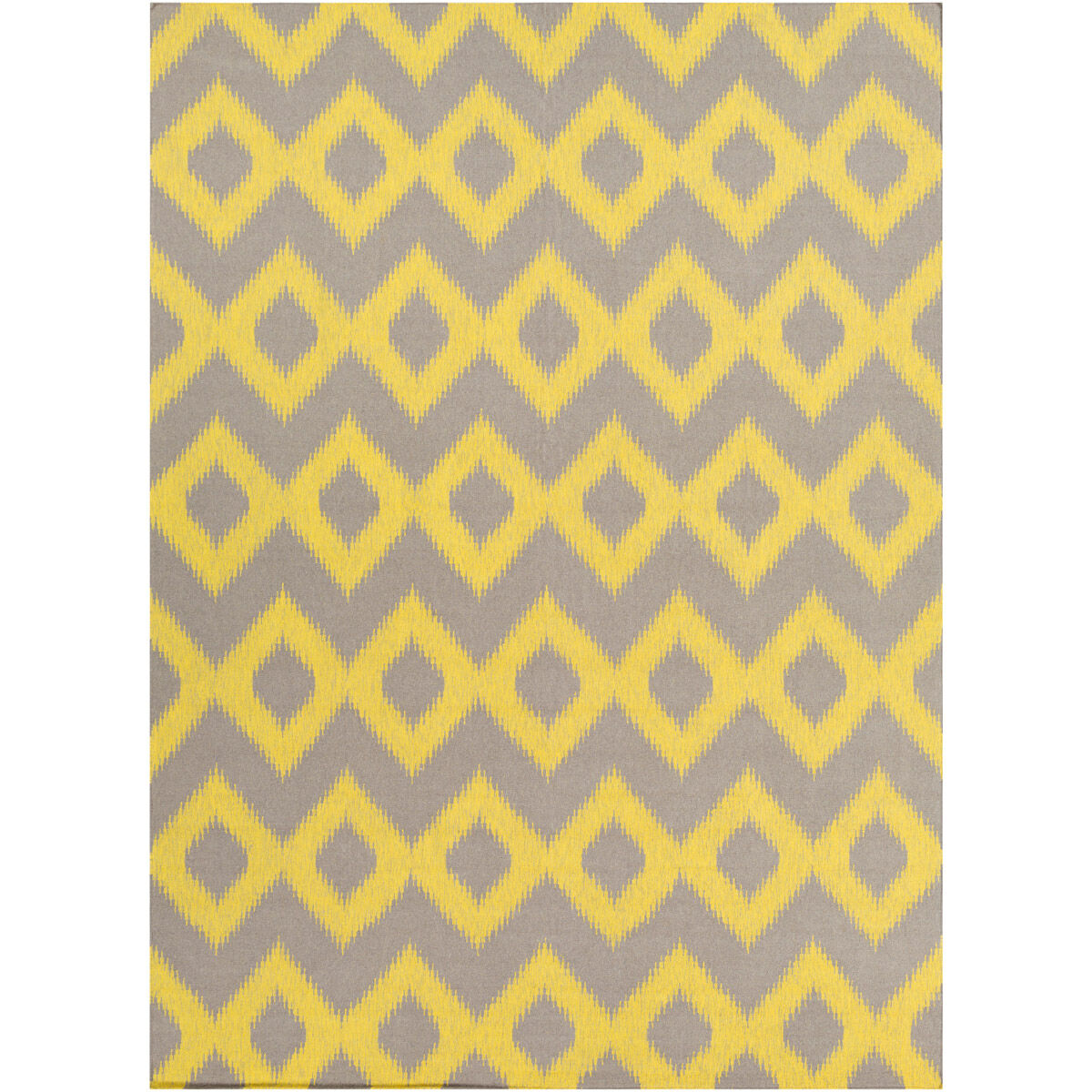 Frontier 66 X 42 inch Bright Yellow, Dark Brown Rug