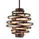 Vertigo 2 Light 18 inch Bronze / Gold Leaf Pendant Ceiling Light 