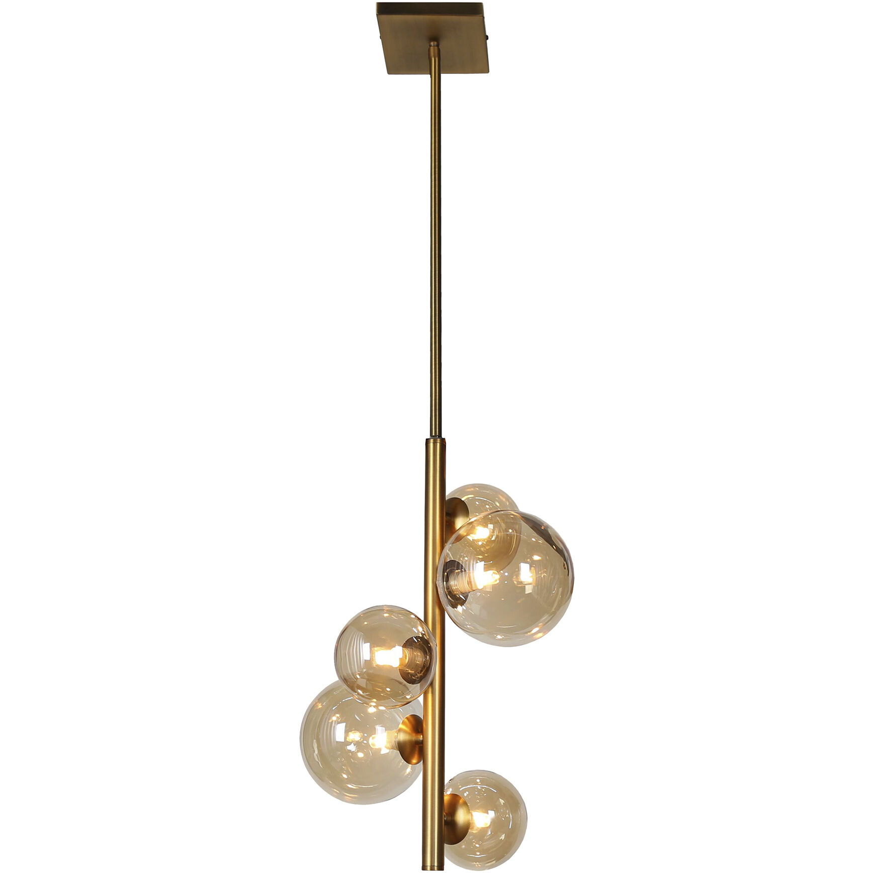 Glasgow 5 Light 10.5 inch Vintage Bronze Pendant Ceiling Light