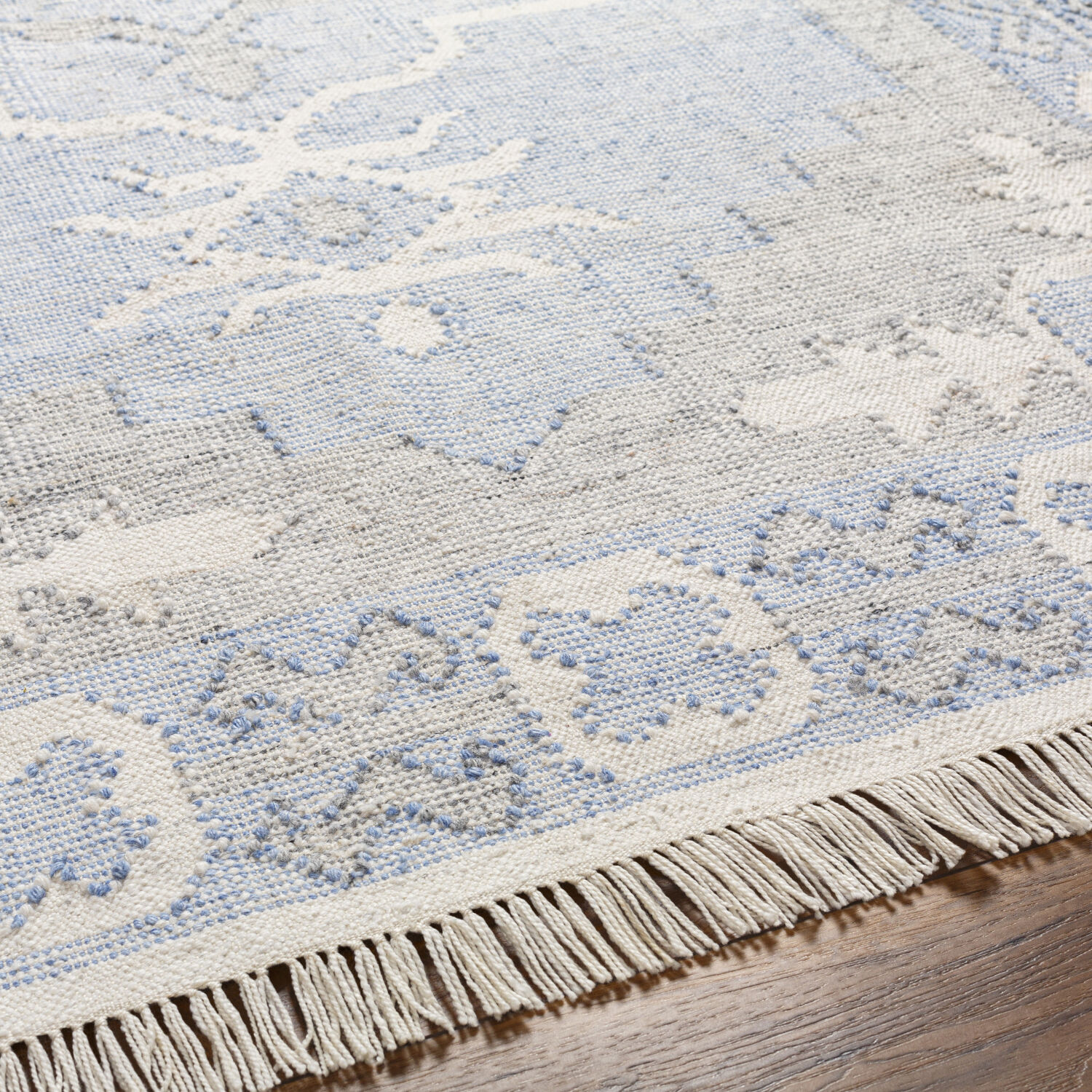 Bursa 144 X 106 inch Light Blue Rug, Rectangle