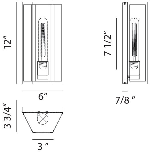 Creed Wall Sconce Wall Light in White