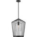 Lido 1 Light 18.5 inch Matte Black Pendant Ceiling Light